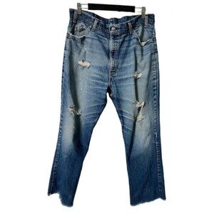 Vintage Levi's Orange Tab Distressed Blue Jeans 40509 0215